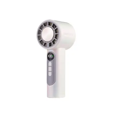 Barvni ročni brezkrtačni ventilator z ledenim hlajenjem, 3W USB White
