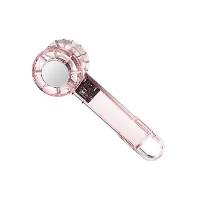 Prozoren ročni hladilni ventilator Type-C, 3-stopenjski, 2000mAh Pink
