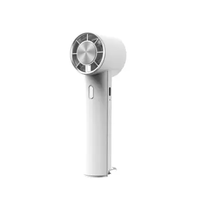Visokohitrostni mini hladilni ventilator - ročni, polnilni, 2000 mAh, 5-stopenjska nastavljivost, zložljiv kavelj, tiho takojšnje hlajenje White+Gr