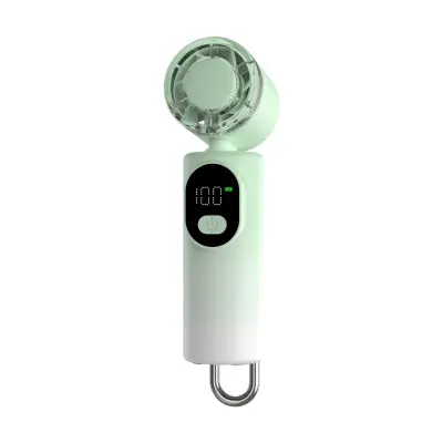 Visokohitrostni prenosni ventilator z LED zaslonom in 100-stopenjsko Green+White