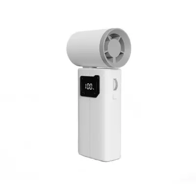 Visokohitrostni zložljiv ročni ventilator s 100-stopenjskim zaslonom White