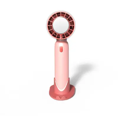 Ročni termoelektrični hladilni ventilator, 5-stopenjski s stojalom Pink