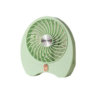 Prenosni ročni USB ventilator 1200mAh, tih, 4-stopenjski Green