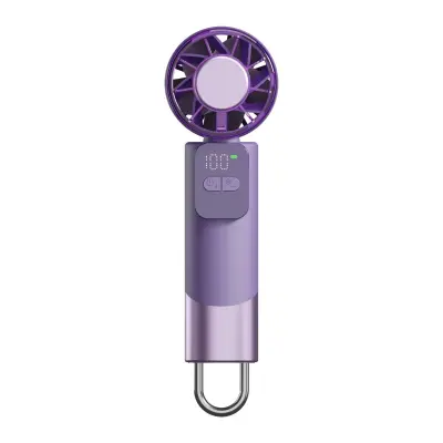 Prenosni USB namizni in ročni ventilator z močno zmogljivostjo Purple