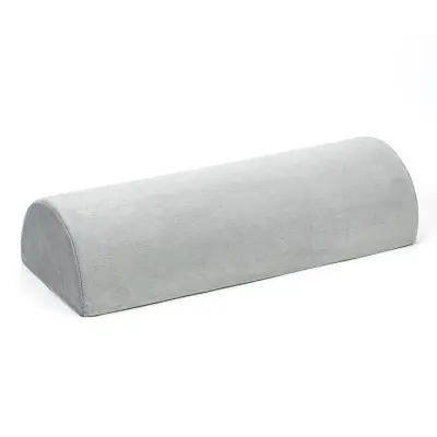 Ergonomski vratni vzglavnik 56x22x13cm, siva, pliš spominska pena