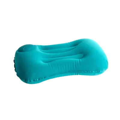 Ročno napihljiv ledveni vzglavnik s TPU ventilom za potovanja in avto Blue