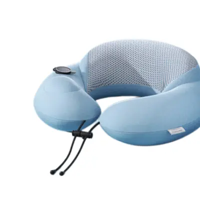 U-vzglavnik s pritiskom za hitro napihovanje, 360° podpora Blue