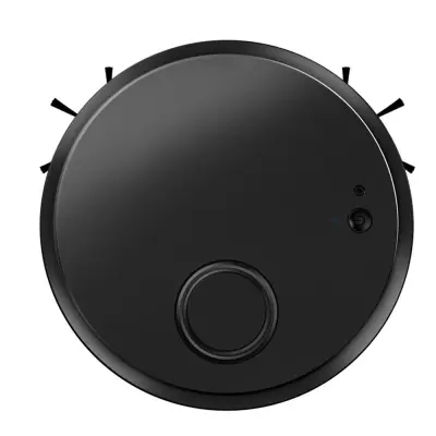 Tanki robotski sesalnik - samodejno čiščenje tal z USB in izogibanjem oviram Black