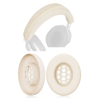 Silikonski ušesniki in zaščita traku za Sennheiser MOMENTUM 4 Beige