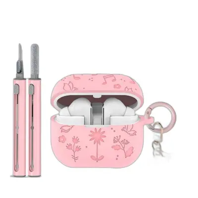 Zamenljivi/združljivi deli – Samsung Buds3/3pro ovitek z 3D metuljem Pink