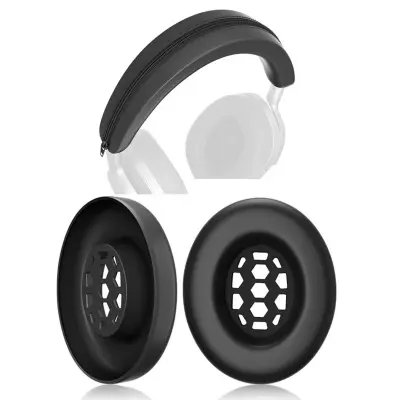 Silikonski ušesniki in zaščita traku za Sennheiser MOMENTUM 4 Black
