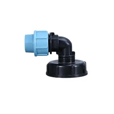 Komplet priključkov za IBC rezervoarje DN20 — Adapter + koleno, 2 kosa