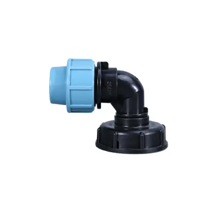 Set adapterjev za IBC s DN25 navojnim kolenom, 2 kosa, PE