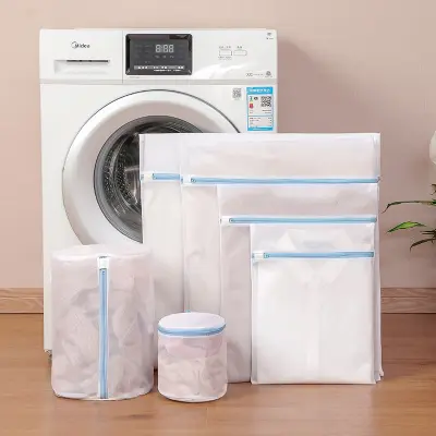 Komplet mrežastih vrečk za pranje perila, 70 g, šestdelni komplet Blue