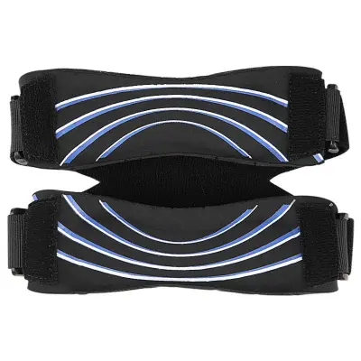 Dvojni patelni trakovi - silikonski blažilni kolenski opornik Blue+Black