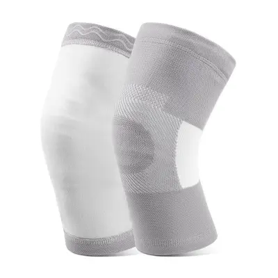 Termalna opornica za koleno za starejše - plišasta grelka za kolena Grey S/M