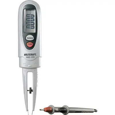 Tester komponent, digitalni VOLTCRAFT SMD-200 kalibracija narejena po: delovnih standardih, CAT III 600 V število znakov na zaslonu: 6000