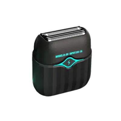 Mini pralni brivnik majhen kvadratni slog - prenosni električni brivnik za moške in ženske Black