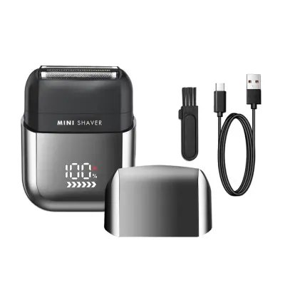 Mini brivnik za moške v barvi pištole: USB polnjenje, vodoodporen IPX7
