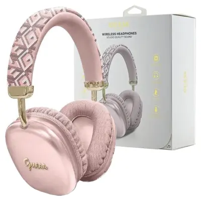GUESS ON-EAR BLUETOOTH SLUŠALKE ZA IPHONE 12 11 10 STEREO KOVINSKI LOGO