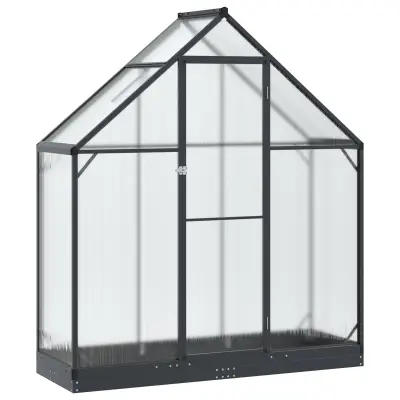 vidaXL Rastlinjak v vrtu z vrati Antracit 183,5 x 63,5 x 207 cm
