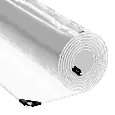 vidaXL Pokrivalo za rastline Transparentno 6 x 12 m PVC