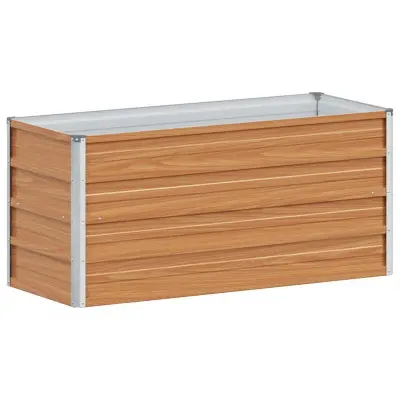 vidaXL Vrtna visoka greda Svetlo rjava 100 x 40 x 45 cm