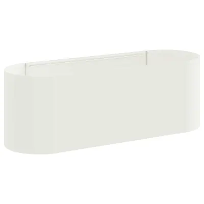 vidaXL Povišana vrtna gredica Bela 120 x 40 x 40 cm