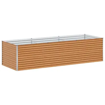 vidaXL Vrtna visoka greda 290 x 100 x 68 cm Cinkana jeklena
