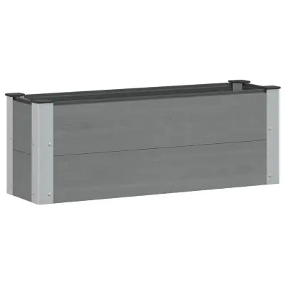 vidaXL Vrtna visoka greda Siva 100 x 30 36 cm
