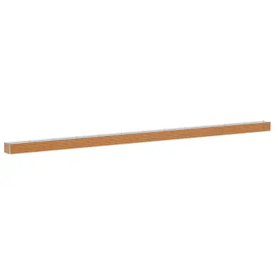 vidaXL Vrtna visoka greda 1164 x 50 x 36 cm Cinkana jeklena