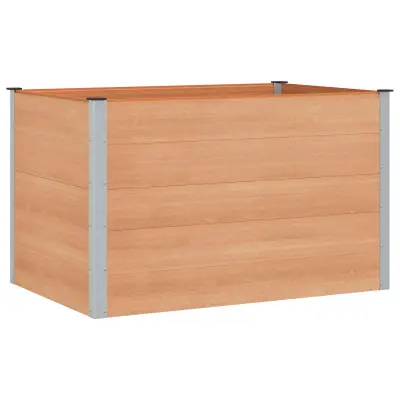 vidaXL Vrtna visoka greda Rjava 150 x 100 x 91 cm