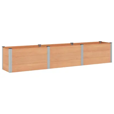 vidaXL Vrtna visoka greda Rjava 300 x 50 x 54 cm