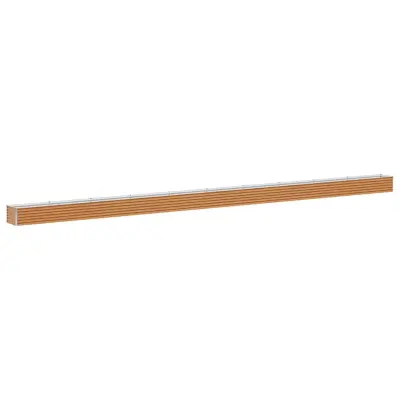 vidaXL Vrtna visoka greda 970 x 50 x 36 cm Cinkana jeklena