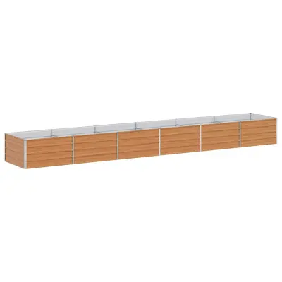 vidaXL Vrtna visoka greda Svetlo rjava 480 x 80 x 45 cm