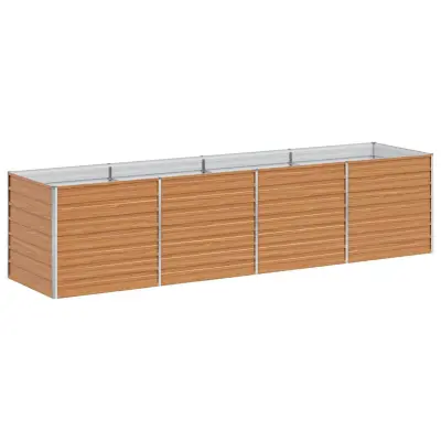vidaXL Vrtna visoka greda Svetlo rjava 320 x 80 x 77 cm