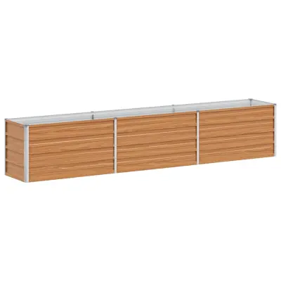 vidaXL Vrtna visoka greda Svetlo rjava 240 x 40 x 45 cm