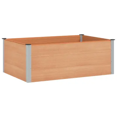 vidaXL Vrtna visoka greda Rjava 150 x 100 x 54 cm