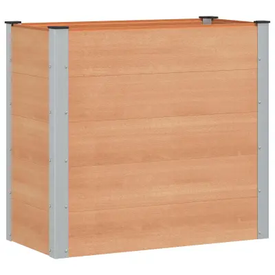 vidaXL Vrtna visoka greda Rjava 100 x 50 x 91 cm