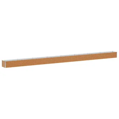 vidaXL Vrtna visoka greda 775 x 50 x 36 cm Cinkana jeklena