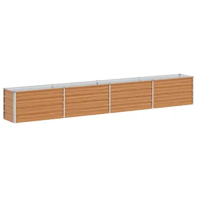 vidaXL Vrtna visoka greda Svetlo rjava 320 x 40 x 45 cm