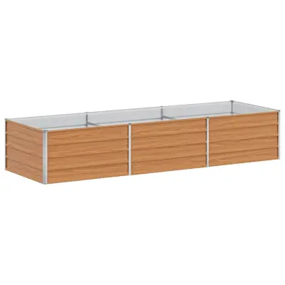 vidaXL Vrtna visoka greda Svetlo rjava 240 x 80 x 45 cm