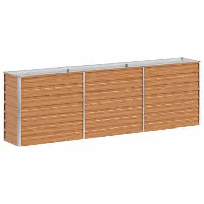 vidaXL Vrtna visoka greda Svetlo rjava 240 x 40 x 77 cm