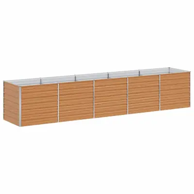 vidaXL Vrtna visoka greda Svetlo rjava 400 x 80 x 77 cm