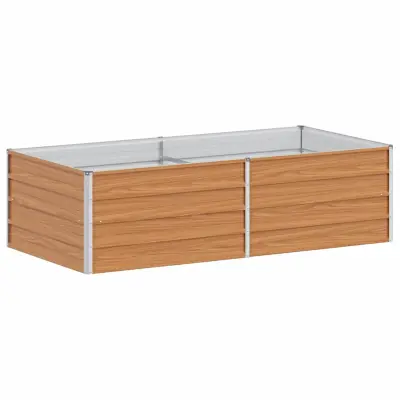 vidaXL Vrtna visoka greda Svetlo rjava 160 x 80 x 45 cm