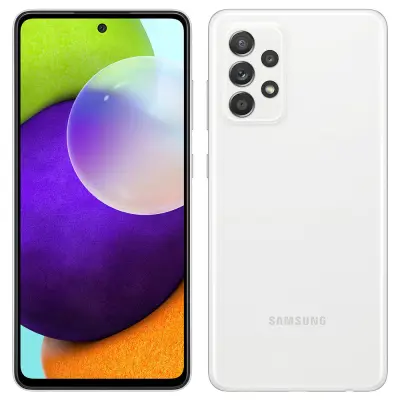 Obnovljeno - znaki rabe - Ecofone Galaxy A52 bel 4G 128 GB 6 GB ram