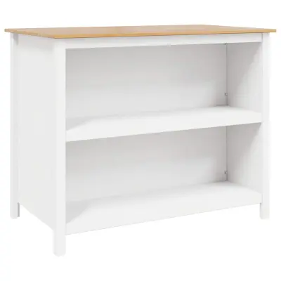 vidaXL Kuhinjski otoki HILL Bela 112 x 66 x 90 cm Masivna borovina