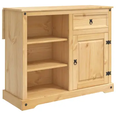 vidaXL Kuhinjski voziček 2 pcs Medeno voskasta 112 x 70 x 91,5 cm