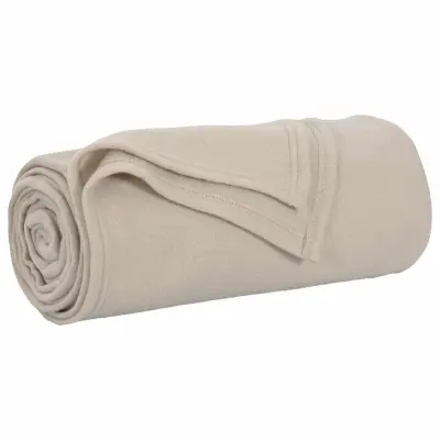 vidaXL Odeja Bež 170 x 130 cm Flis
