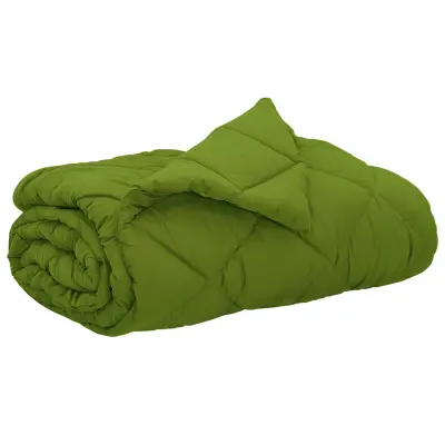 vidaXL Poletna odeja Zelena 240 x 260 cm Mikrovlakna